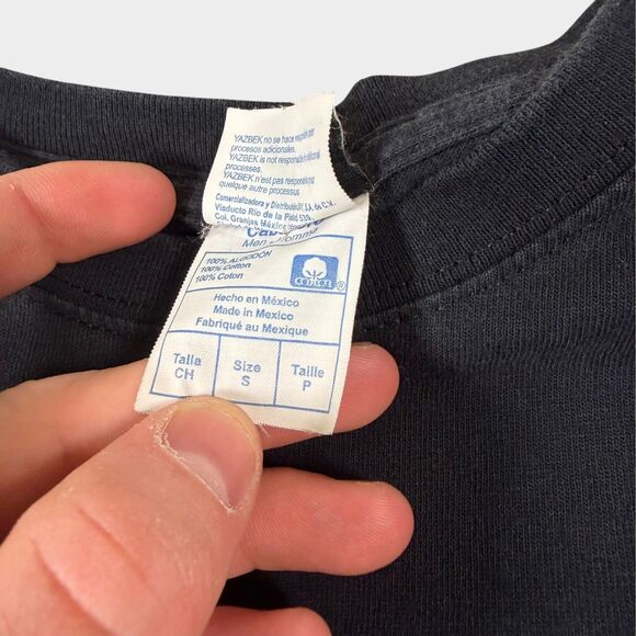 VTG Harley Davidson Shirt Mens Small Black Isla Mujeres Mexico Yazbek Winged - Picture 9 of 11